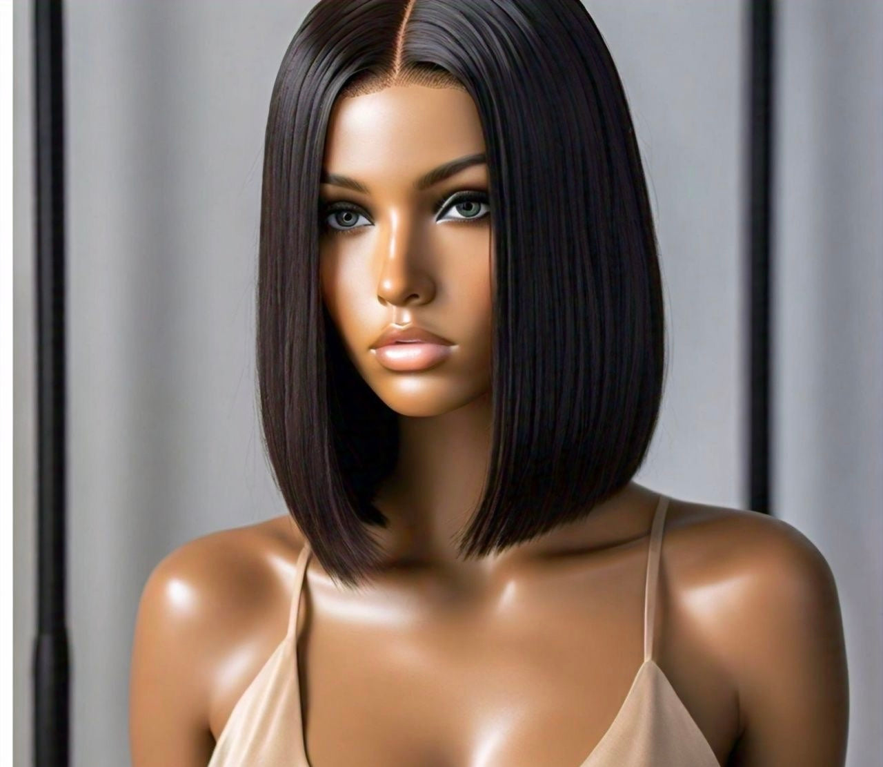 12" Straight Glueless Wig