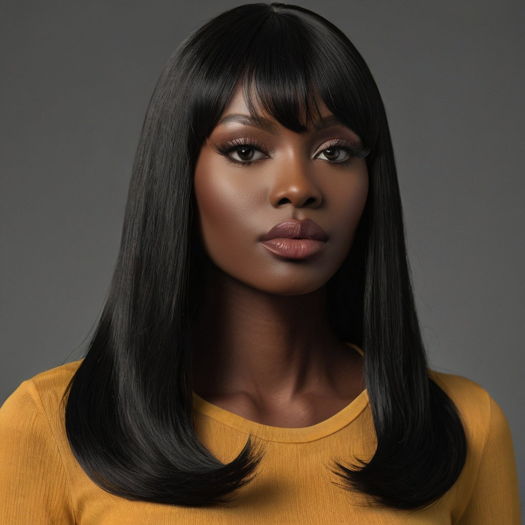 14" Fringe Straight Wig