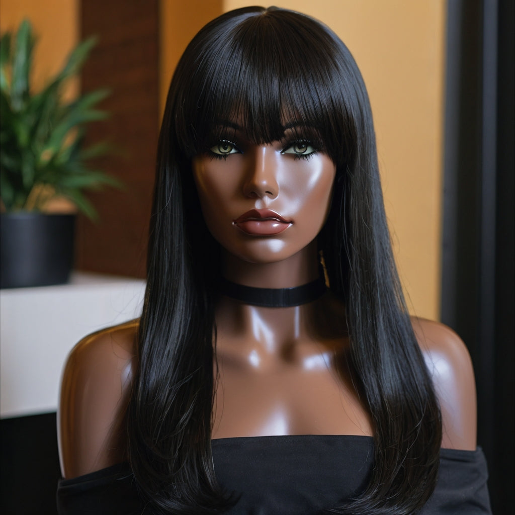 14" Fringe Straight Wig