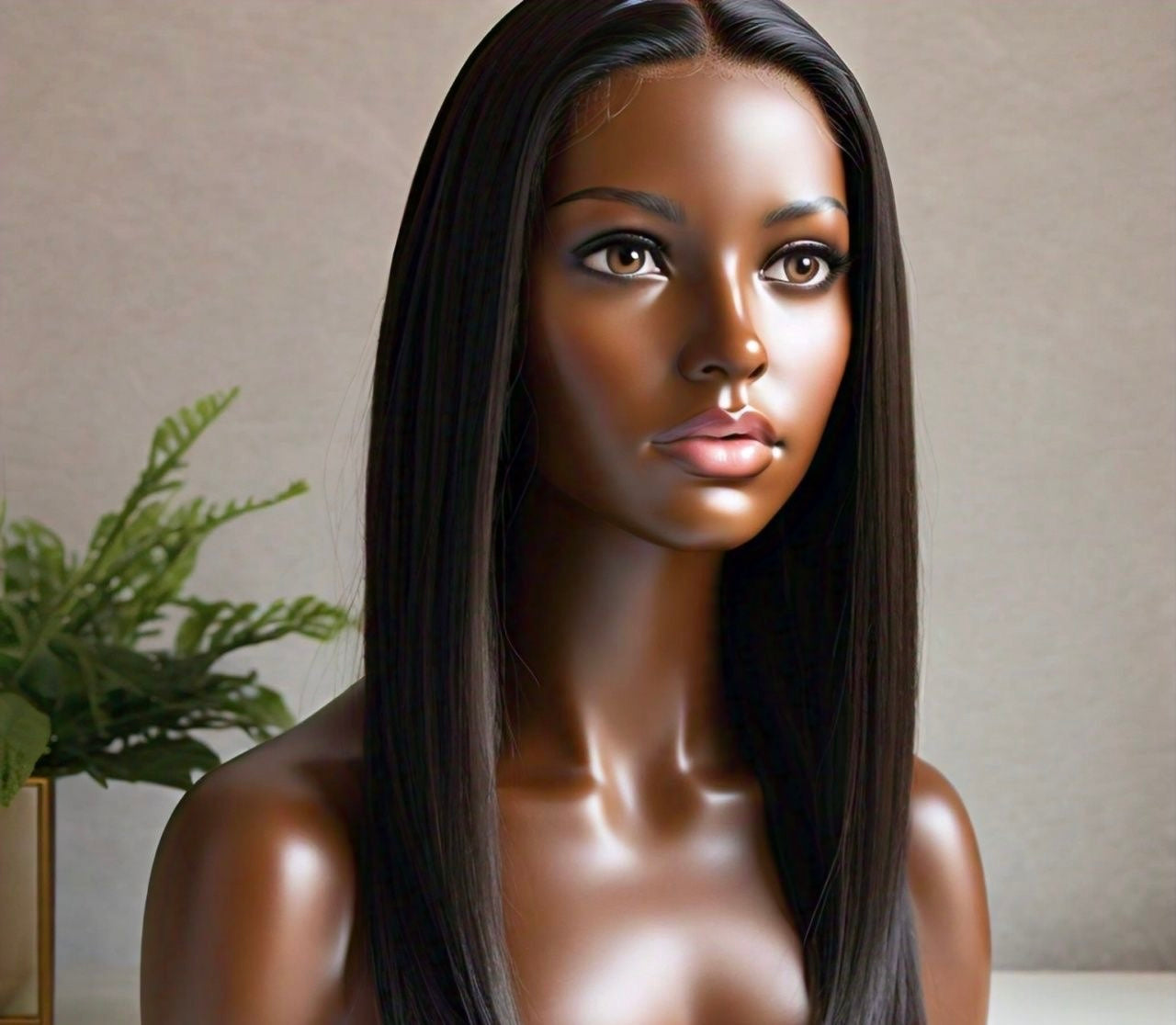 BESTIE COMBO: 20" Straight Glueless Wig and 10" Glueless Waterwave Wig