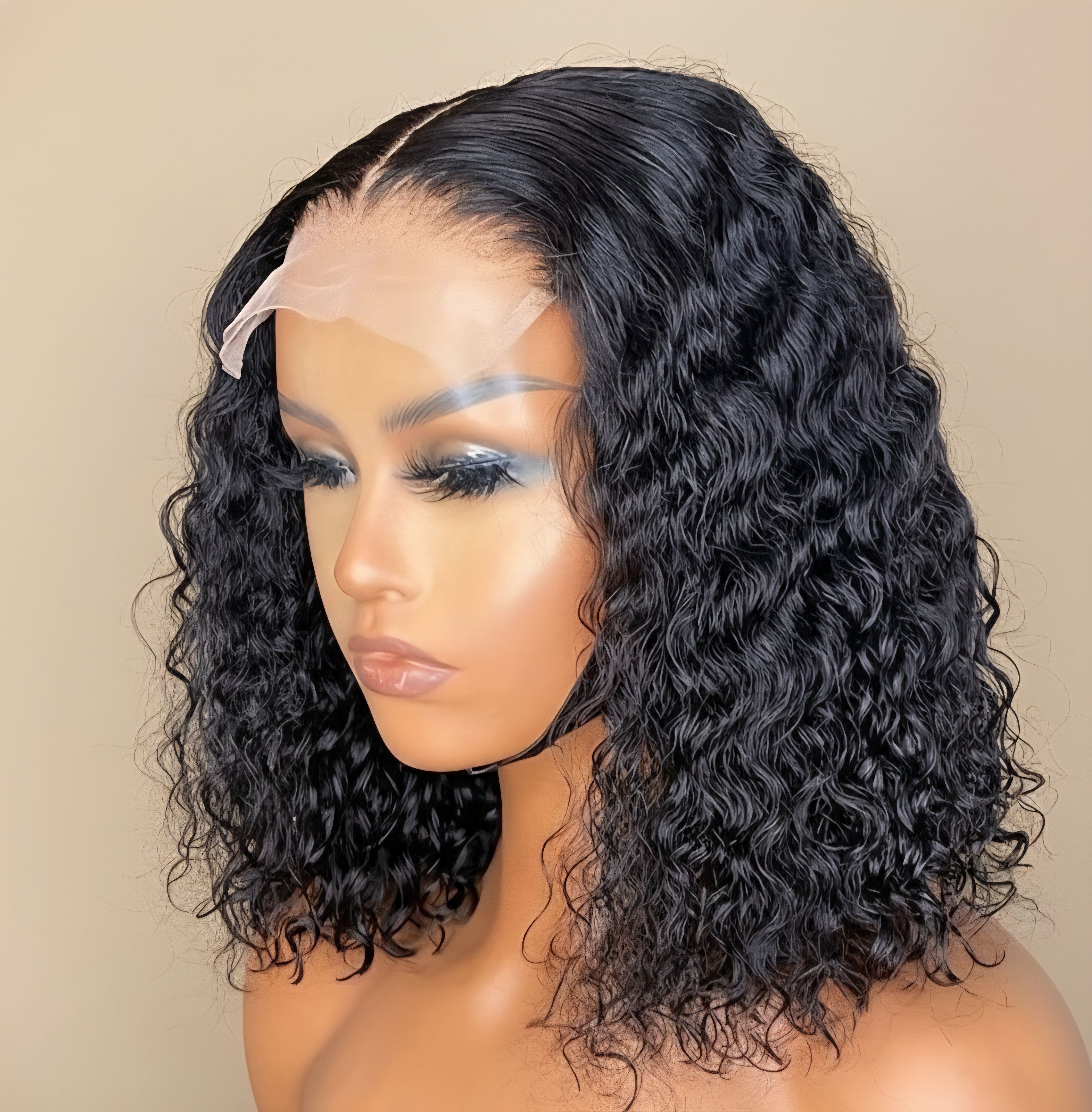 10" Water Wave Glueless Wig