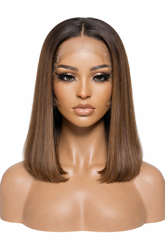 14" 13x4 Ombre Straight Lace Front Wig