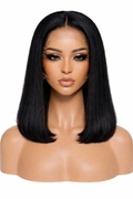 14" Vietnamese Natural Black 13x4 Lace Front Straight Wig