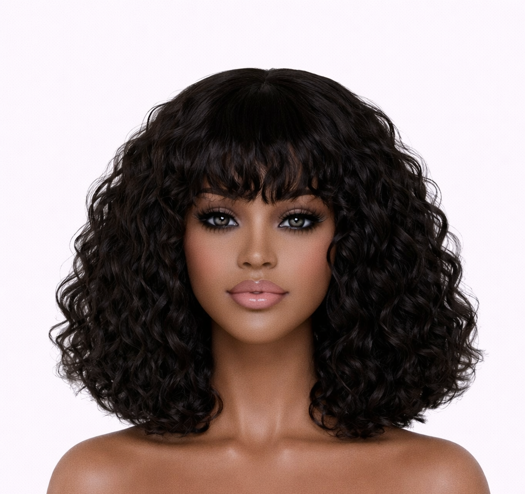 10" Fringe Curly Wig