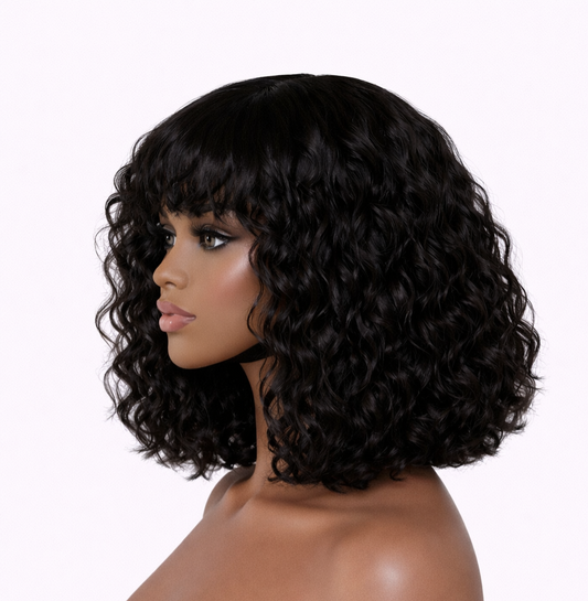 10" Fringe Curly Wig